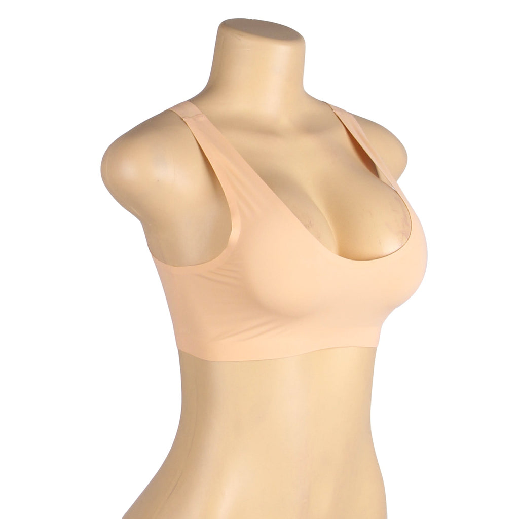 Nude Seamless Wireless Bra —No Padding, Adhesive Finish - TeaseFashion