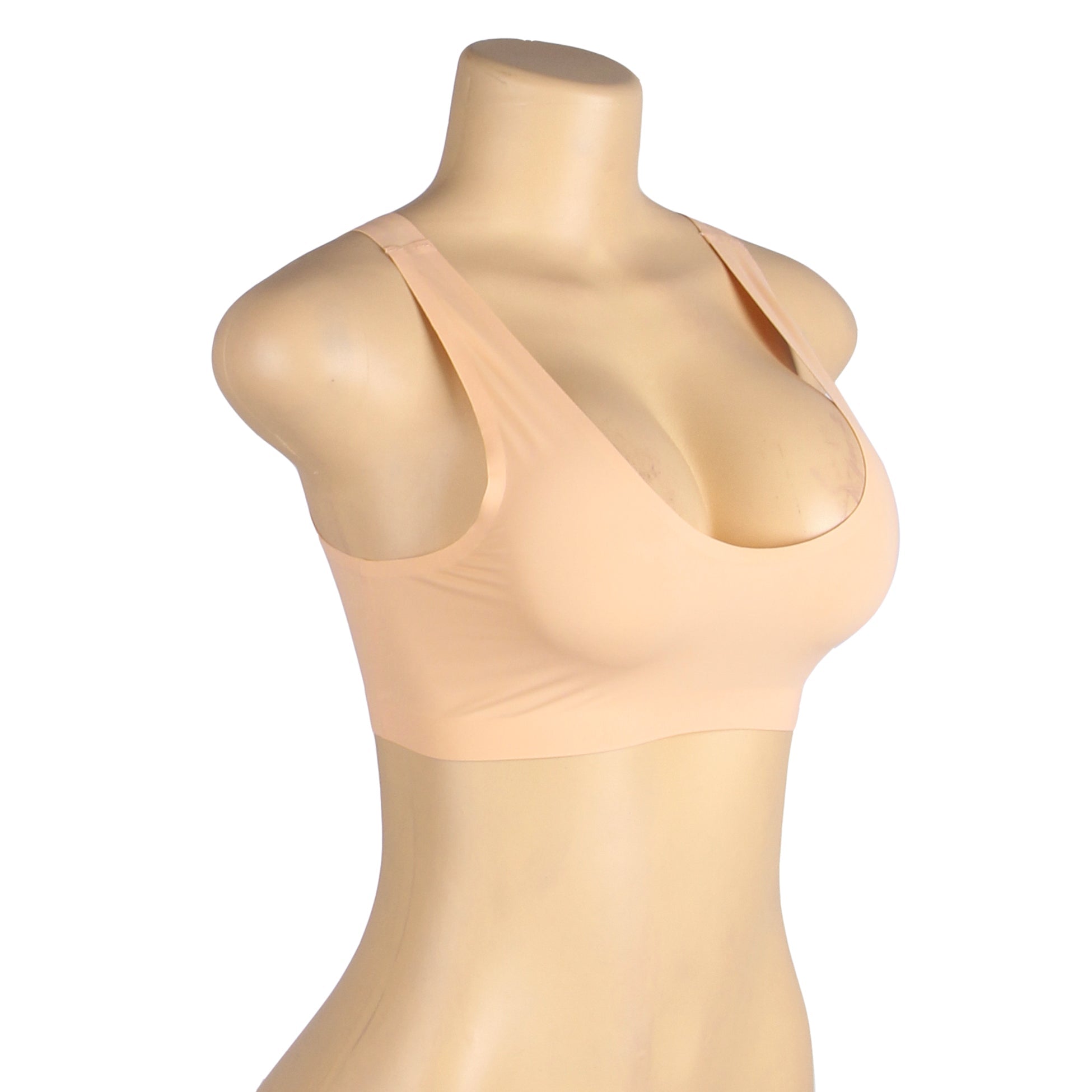 Nude Seamless Wireless Bra —No Padding, Adhesive Finish - TeaseFashion