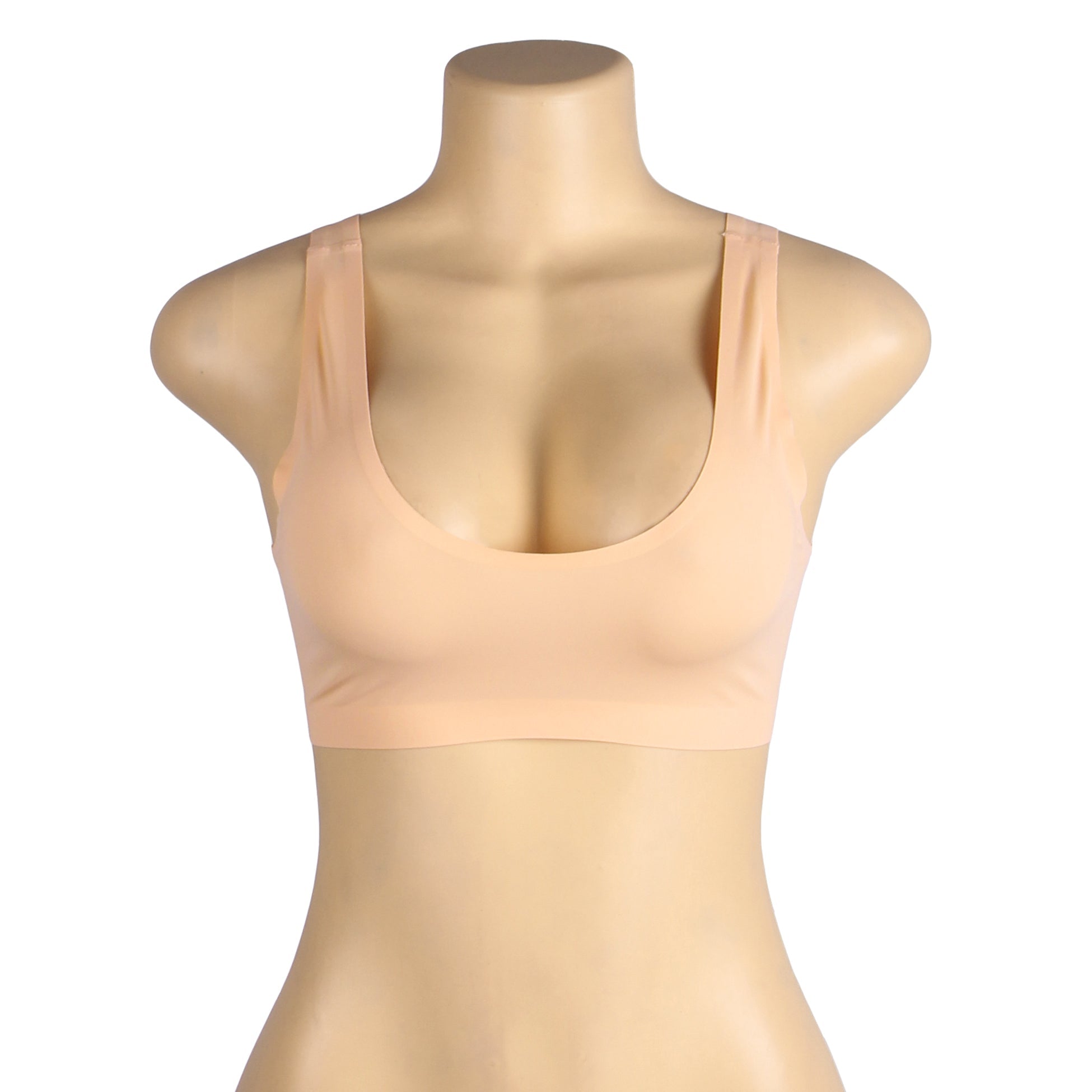 Nude Seamless Wireless Bra —No Padding, Adhesive Finish - TeaseFashion