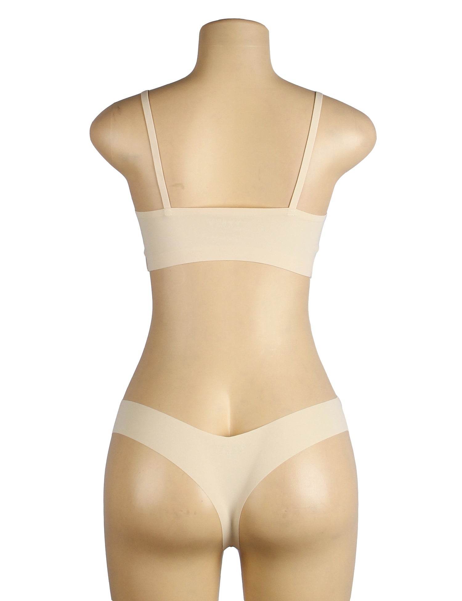 Nude Seamless Wireless Bra Set —No Padding, Adhesive Finish - TeaseFashion