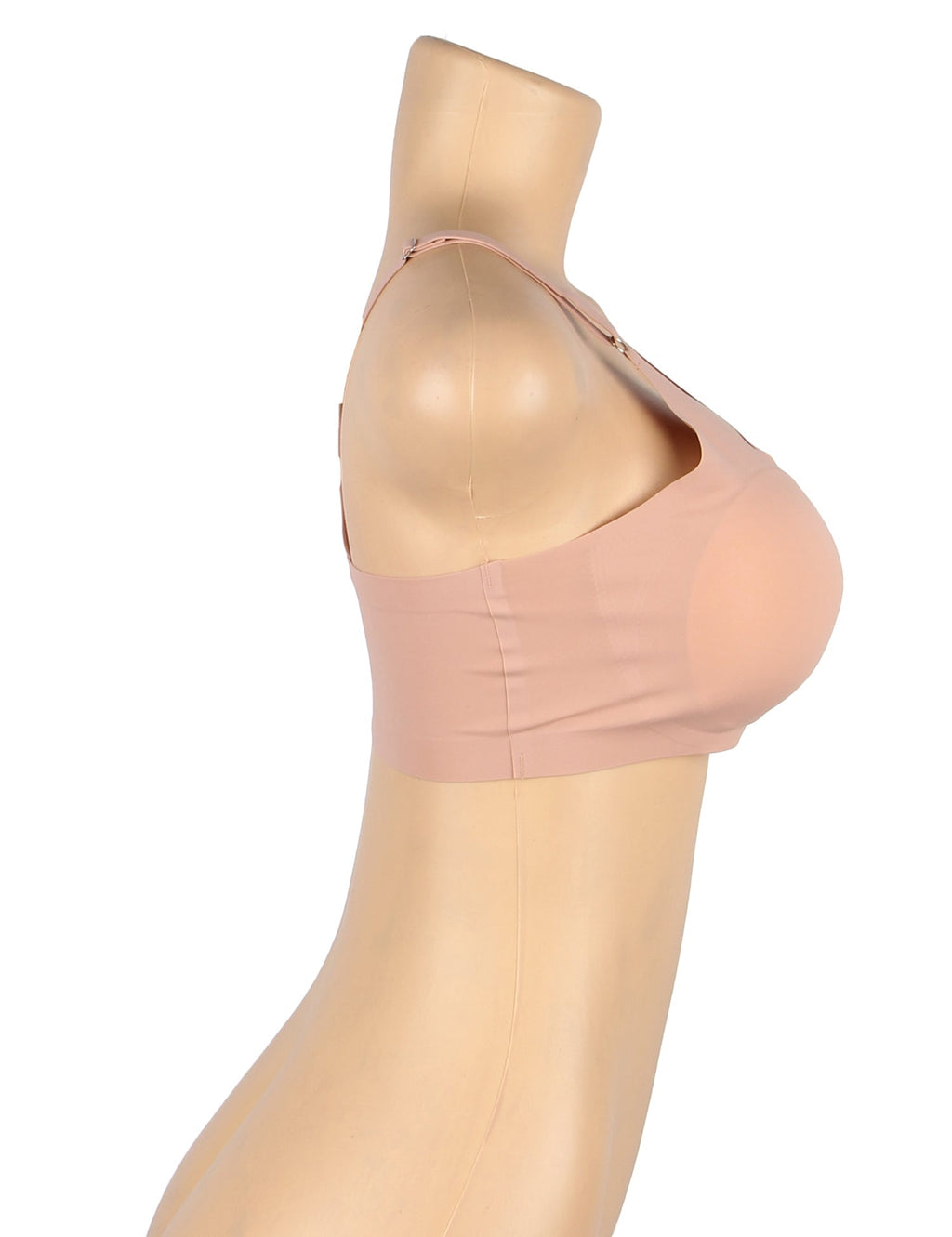 Nude Seamless Wireless Bra with Removable Padding - TeaseFashion