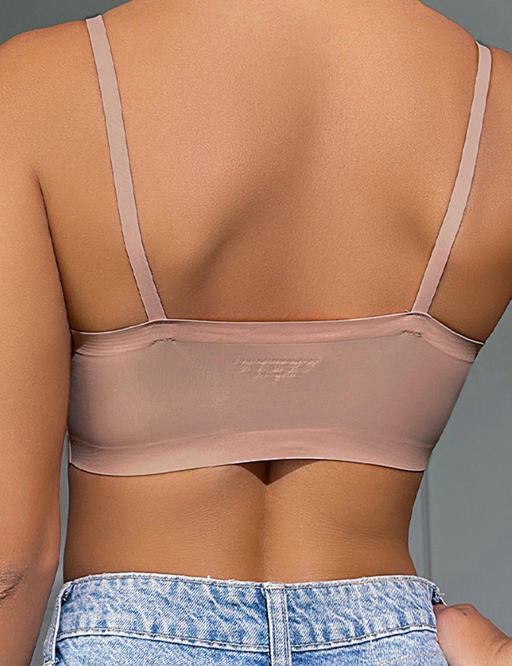 Nude Seamless Wireless Bra with Removable Padding - TeaseFashion