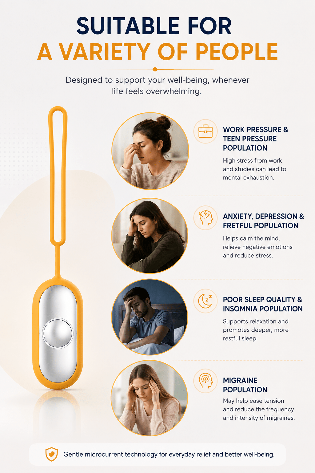 Orange TS Calm™ Handheld Sleep Aid - TEASEFASHION
