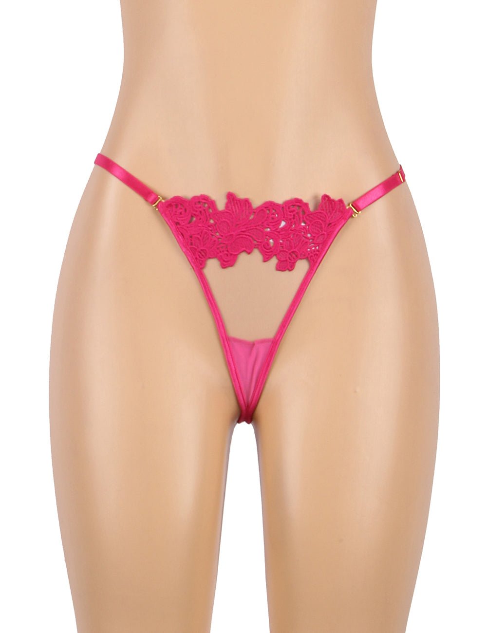 Pink Floral Mesh Embroidery Bra Garter Set – Underwire & Suspender - TeaseFashion