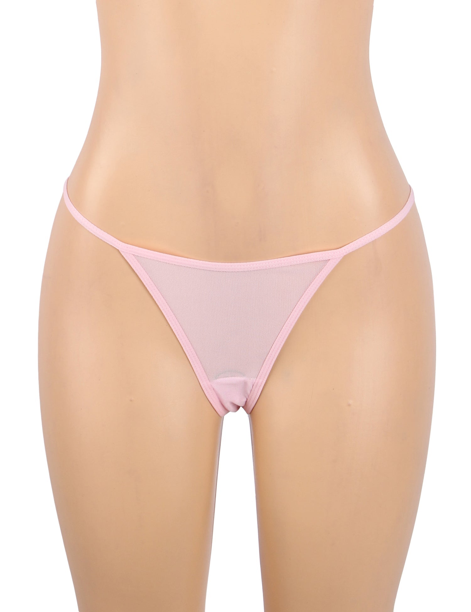 Pink Mesh Camisole Dress – Ribbon Bow Straps, Underwired, 3D Bows & Front Slit - TeaseFashion