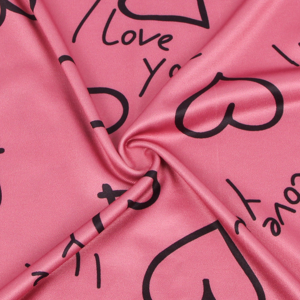 Pink Printed Milk Silk Suspender Mini Dress – Adjustable Straps Homewear - TeaseFashion