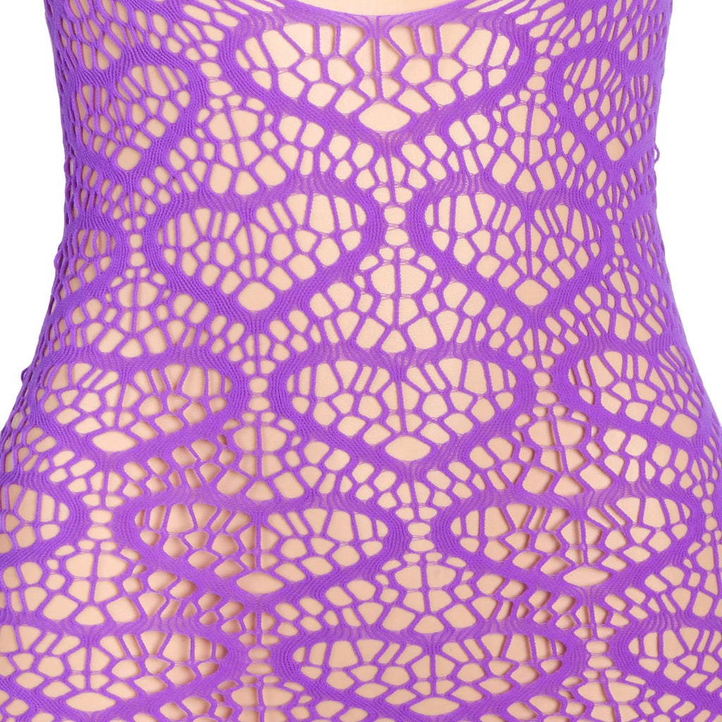 Purple Heart Jacquard Bustier Wrap Dress & Flared - Sleeve Cape Set - TeaseFashion