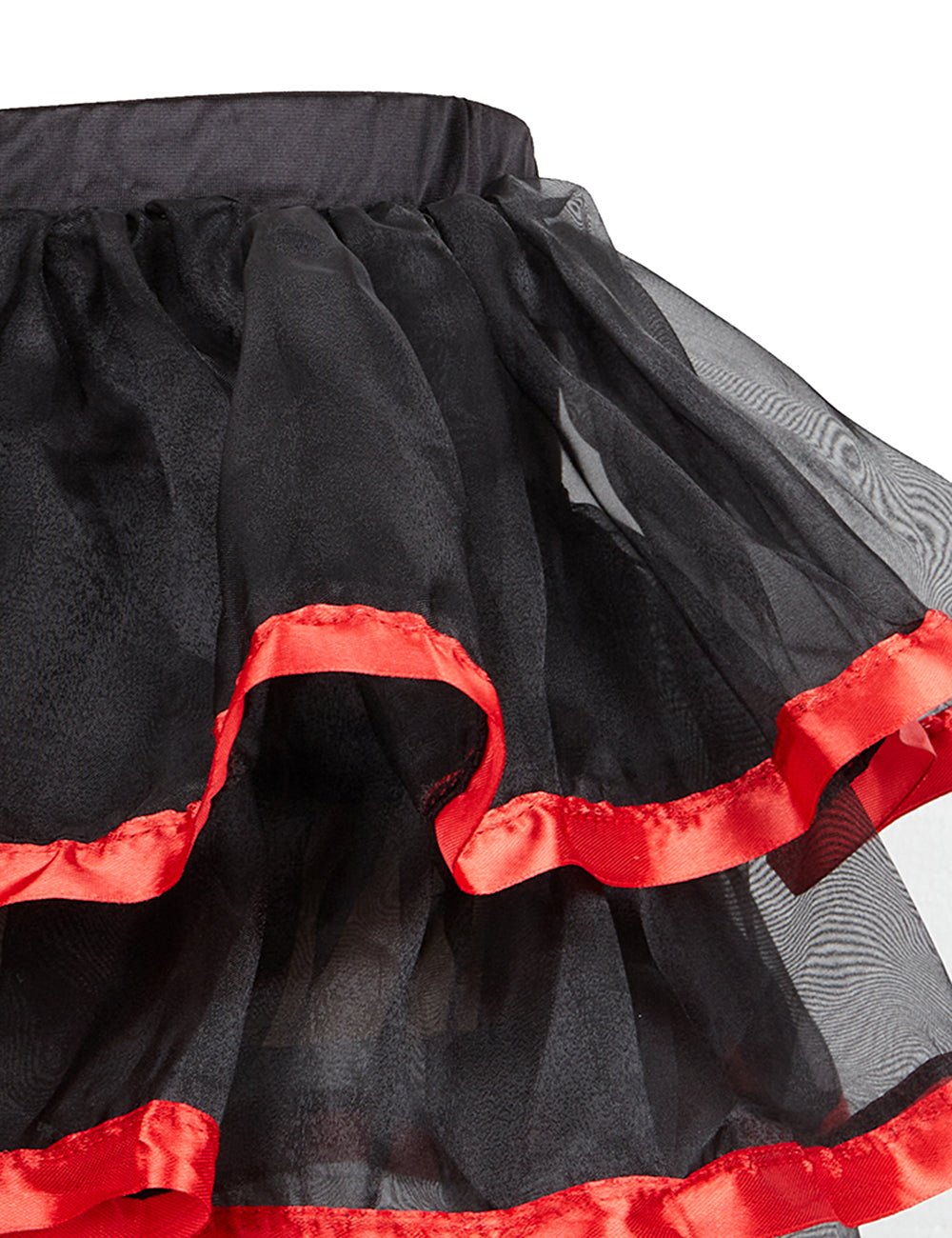 Red & Black Lace Corset – 12 Plastic Bones, Structured Fit - TeaseFashion