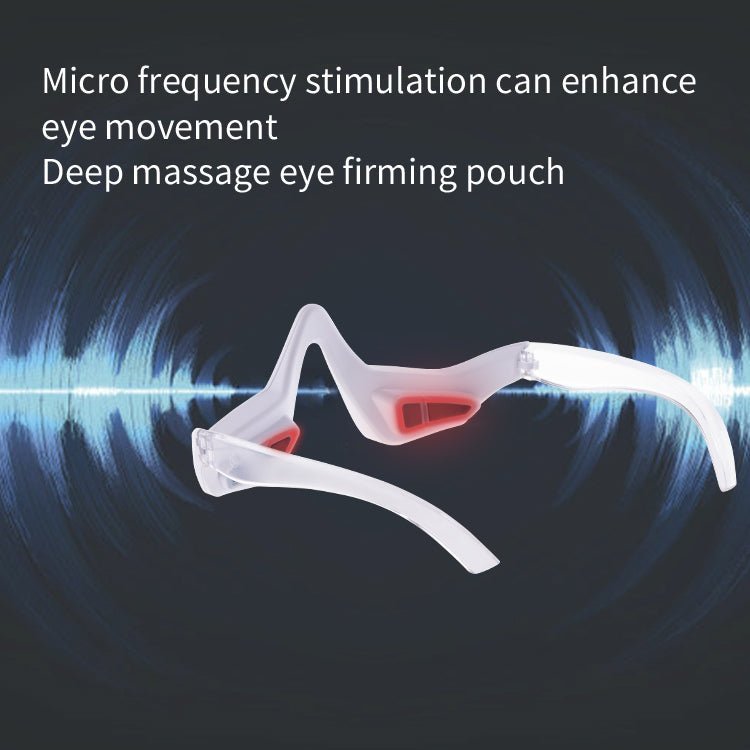 Reducing Dark Circles Eye Pods Massage Red Light Therapy Glasses Under Eye Massager for Puffiness Eye Bags with Microcurrent - TEASEFASHION