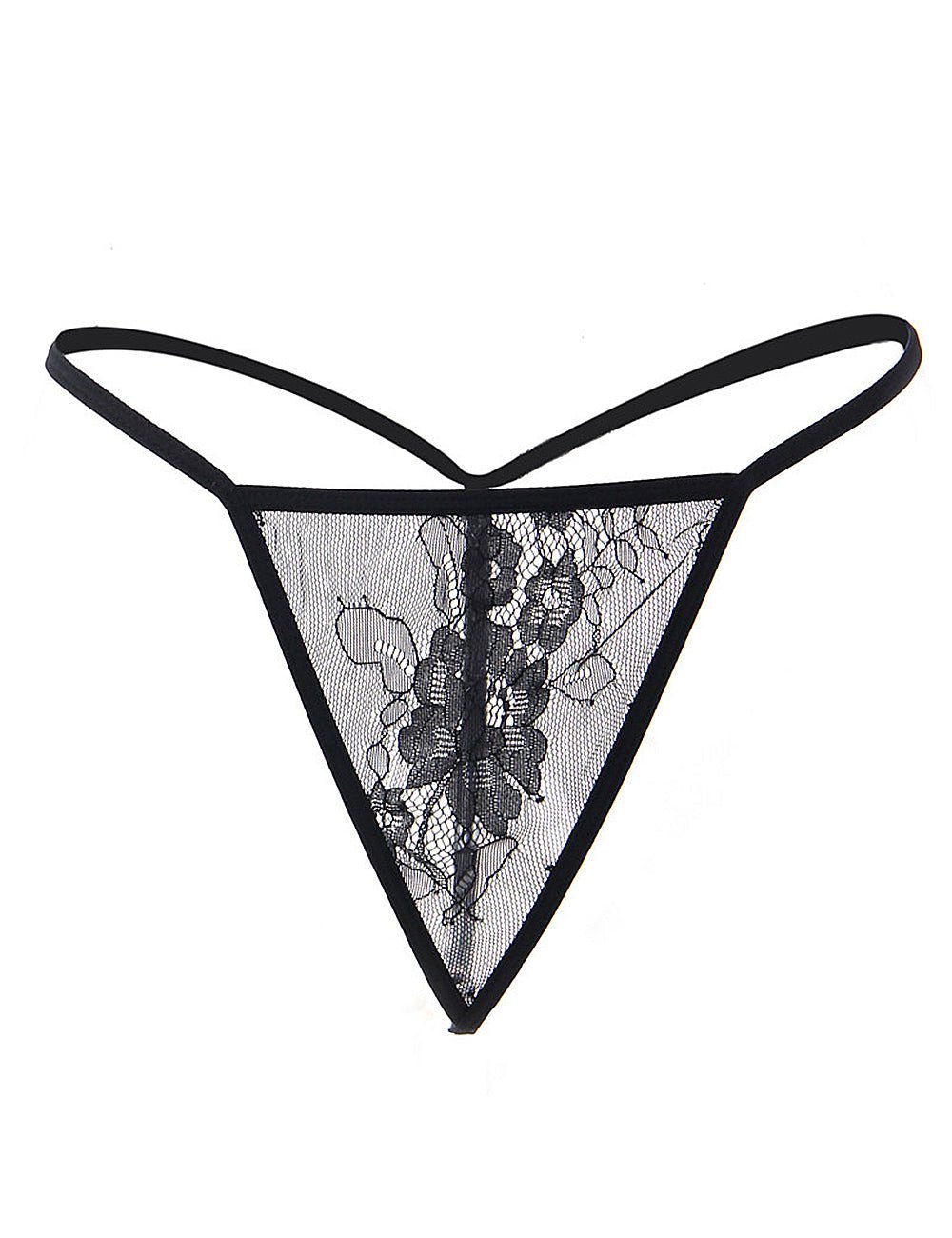 Sexy Long Sleeve Eyelash Black Lace Short Sleepwear With Thong - TeaseFashion