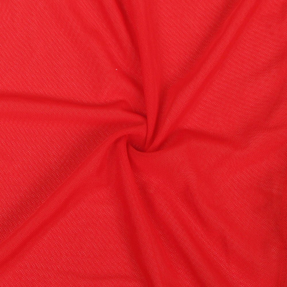 Sexy Long Sleeve Red Mesh Sleepwear With Belt - TeaseFashion
