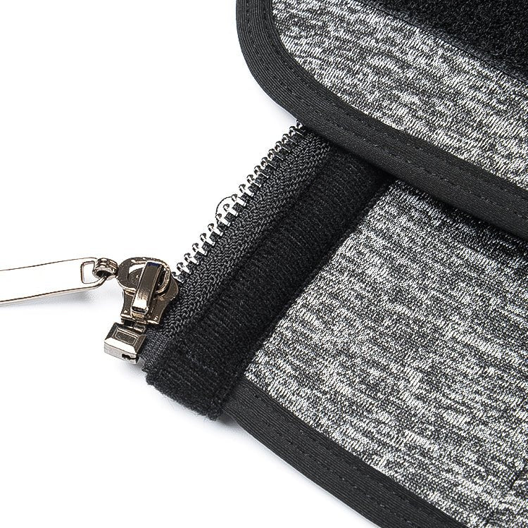 Silver & Black Neoprene Waist Trainer – 15 Steel Bones - TeaseFashion