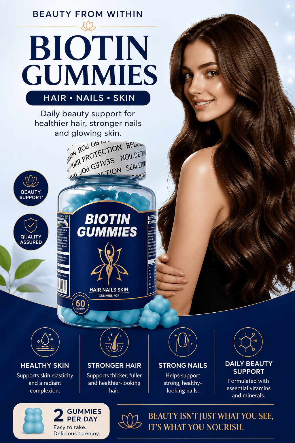 TS Beauty Glow™ Hair, Skin & Nails Gummies - TEASEFASHION
