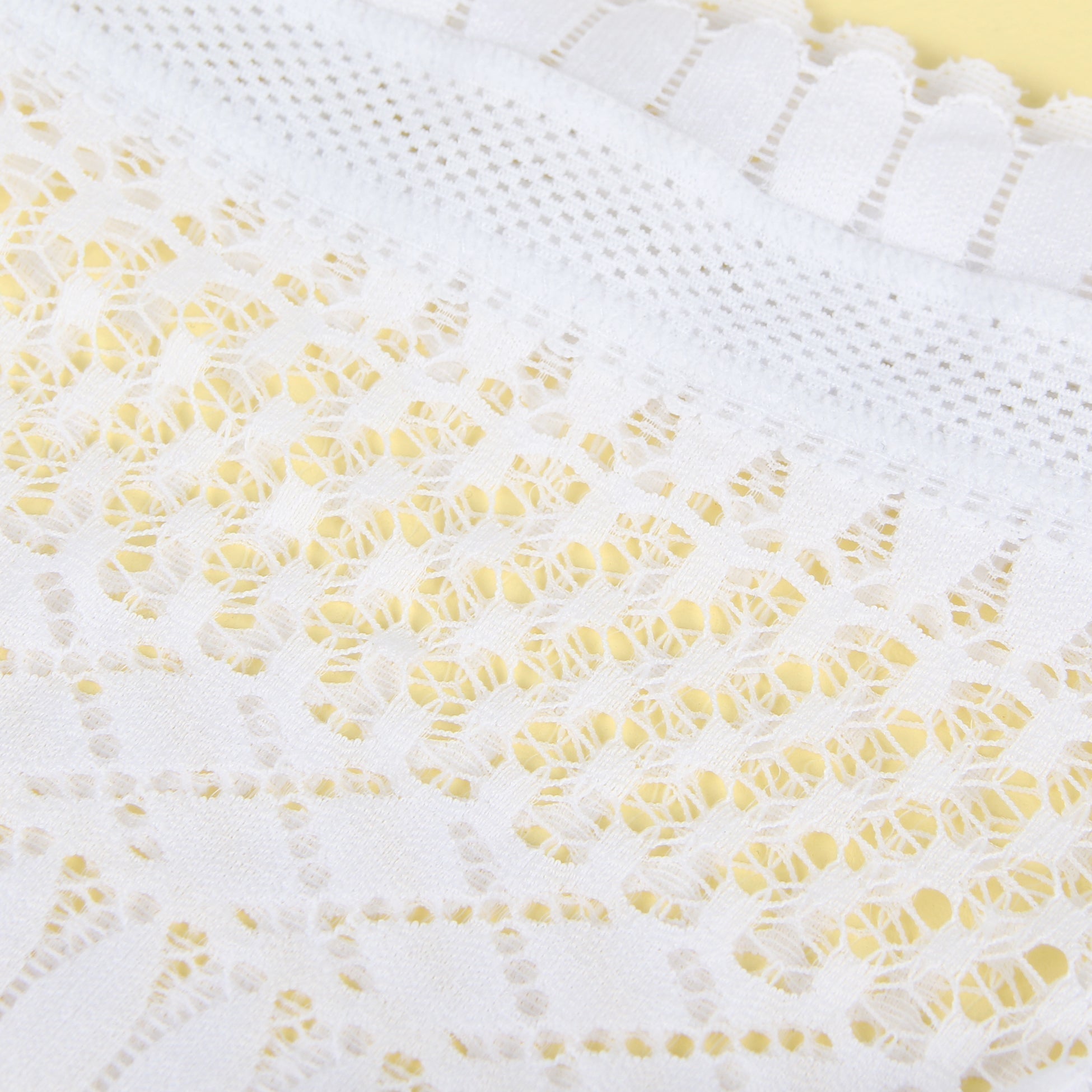 White Feather Lace Panty – Nylon Lace with Cotton Lining - TeaseFashion