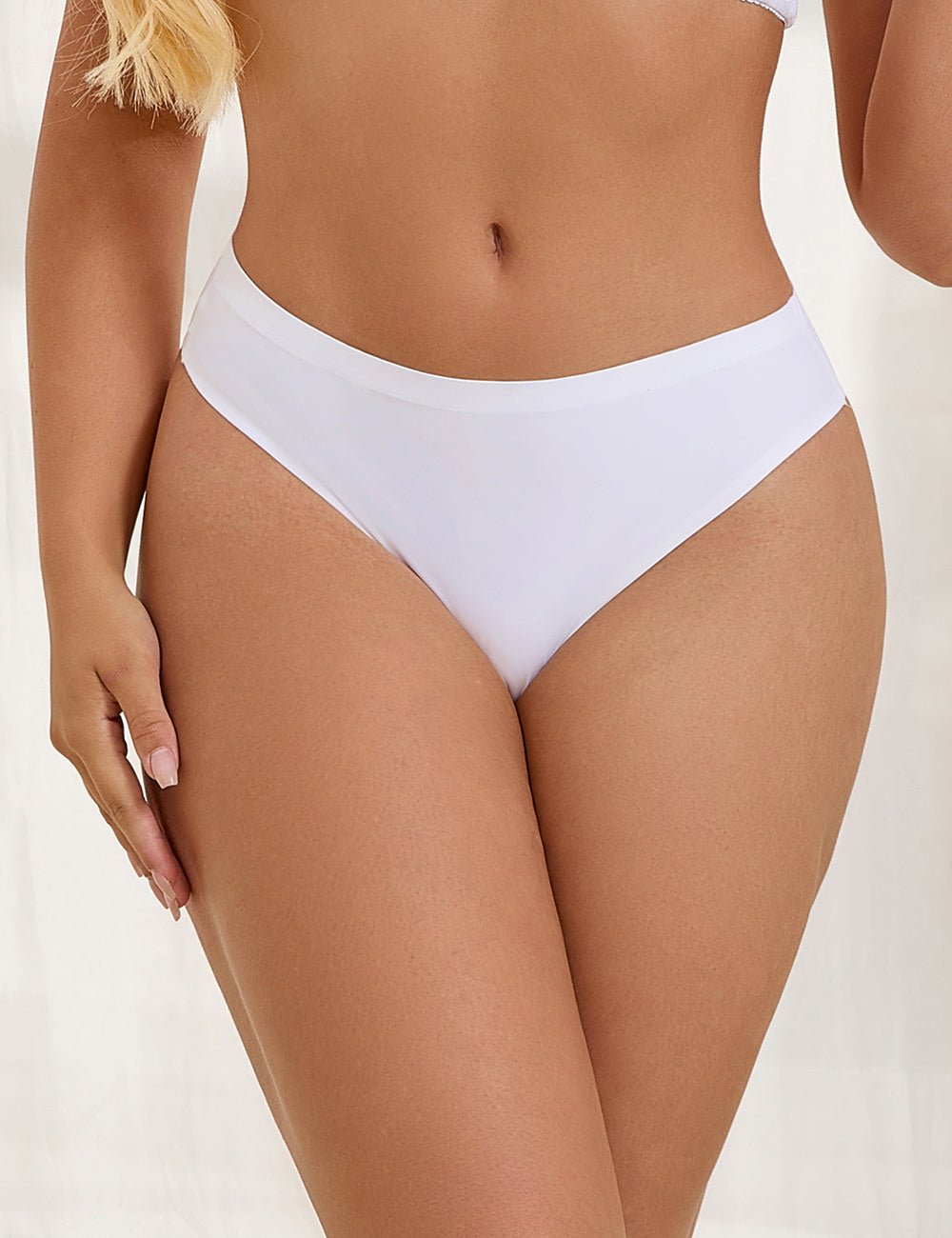 White High - Stretch Seamless Triangle Panty – Low Waist & Trimmable Leg Opening - TeaseFashion