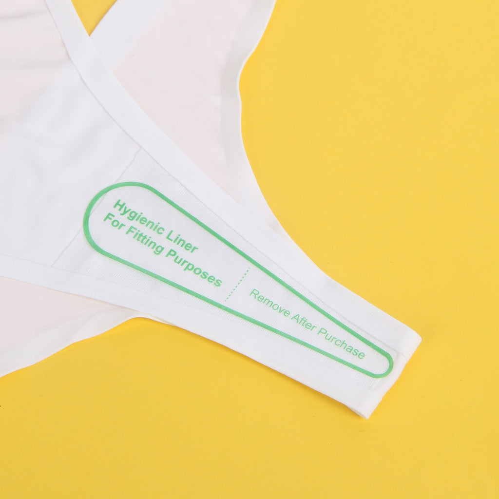 White High - Stretch Seamless Triangle Panty – Low Waist & Trimmable Leg Opening - TeaseFashion