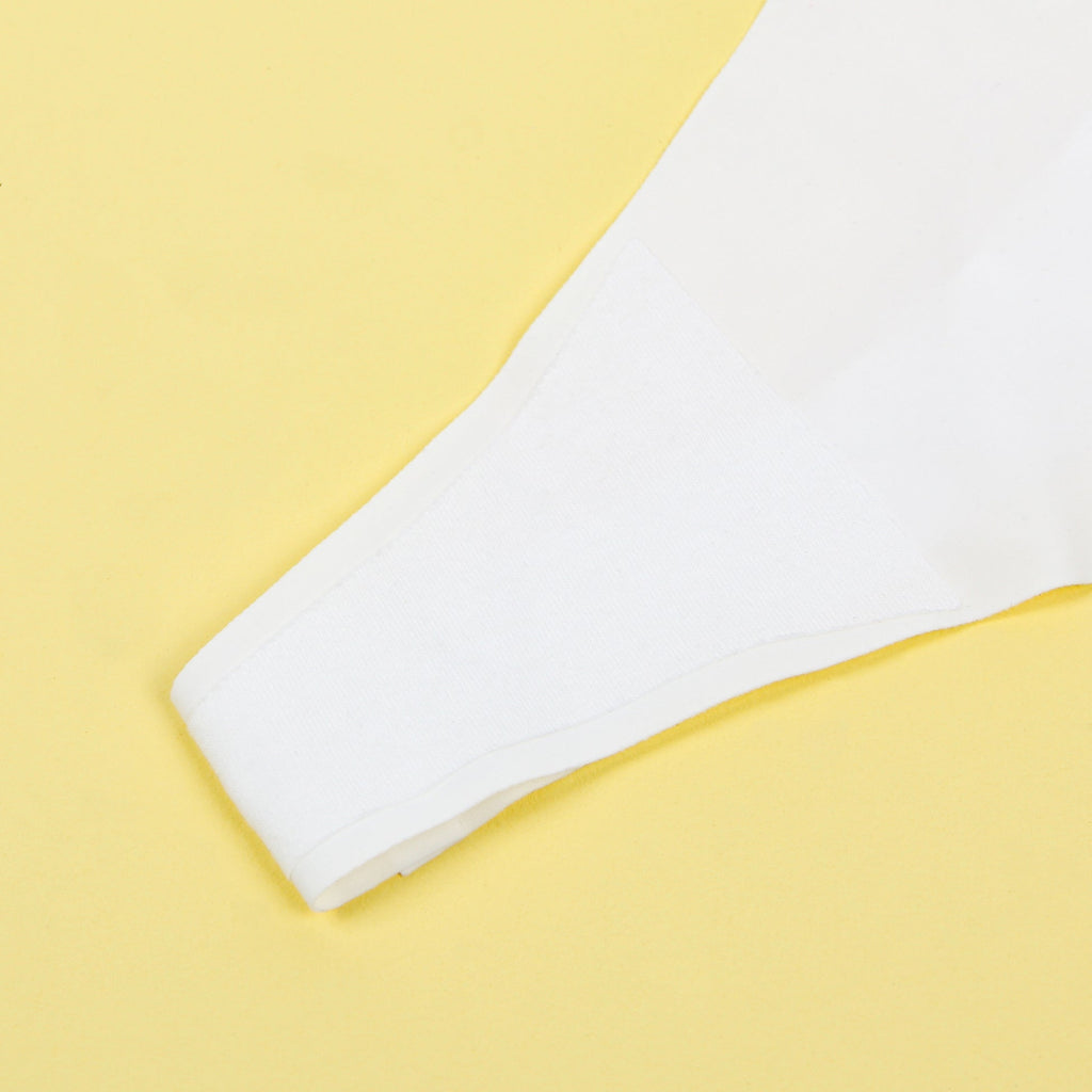 White Ice Silk Seamless Thong – Heart - Shaped Button Waistband Detail - TeaseFashion