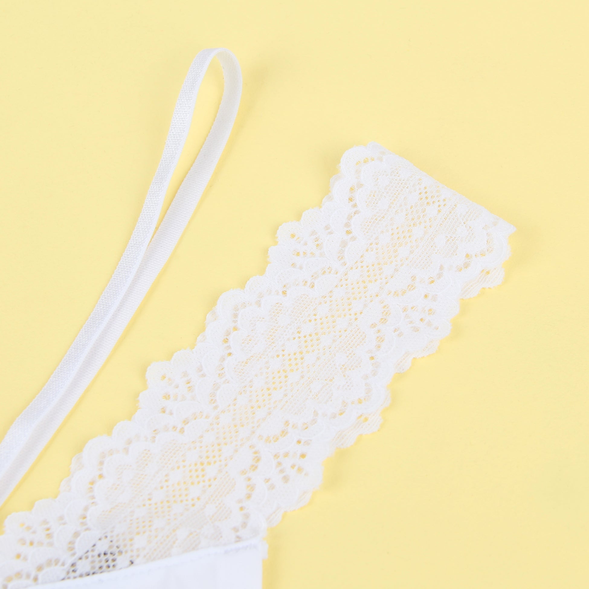 White Lace Ice Silk Sexy Seamless Panty - TeaseFashion