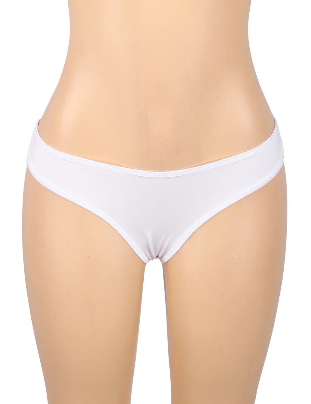 White Milk Silk Panty – Lace & Hollow - Out Back with Cotton Lining - TeaseFashion
