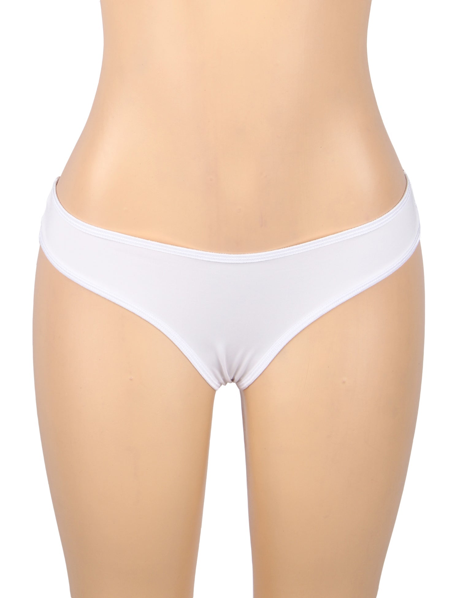 White Milk Silk Panty – Lace & Hollow - Out Back with Cotton Lining - TeaseFashion