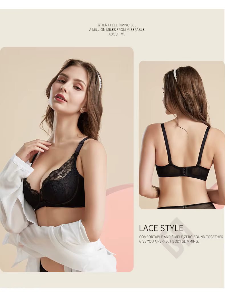 White Seamless Mesh Lace Bras for Women Thin Soft Silk Bra - TeaseFashion