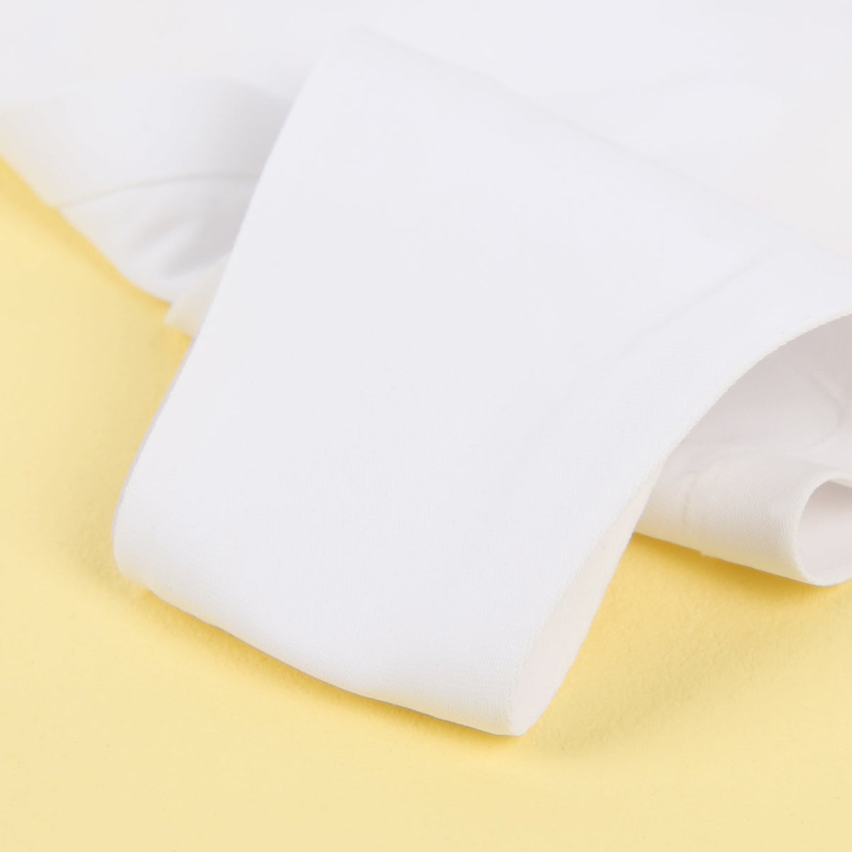 White Seamless Panty in Nylon Swim Fabric with Decorative Ring, Cotton Padding & Glued Hem - TeaseFashion