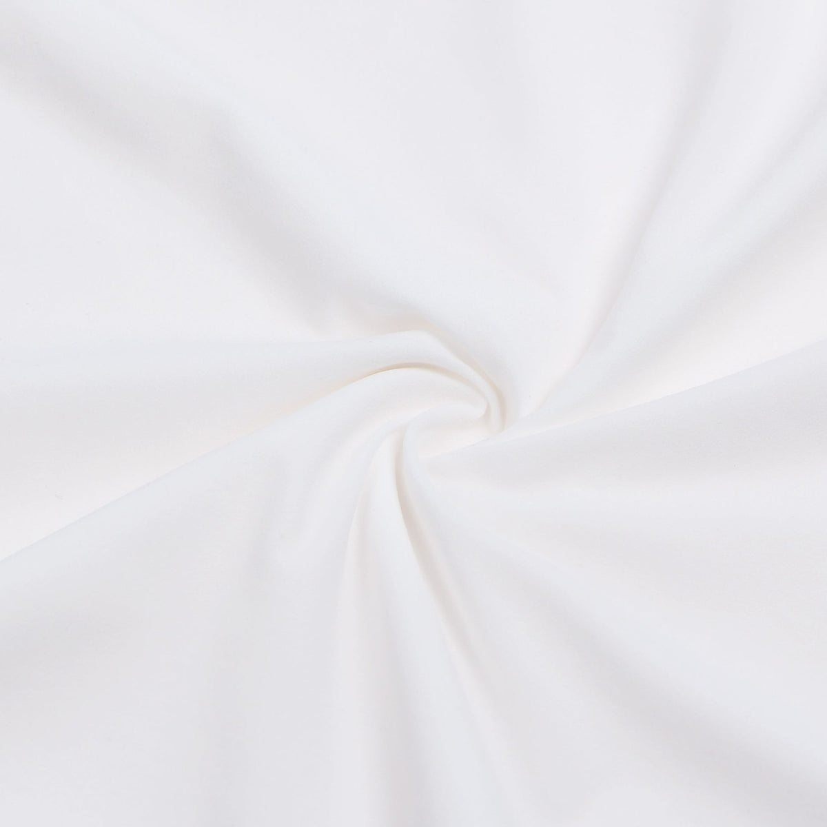 White Short Sleeve Bodysuit – Brushed Nylon, Round Neck & Adjustable Crotch - TeaseFashion