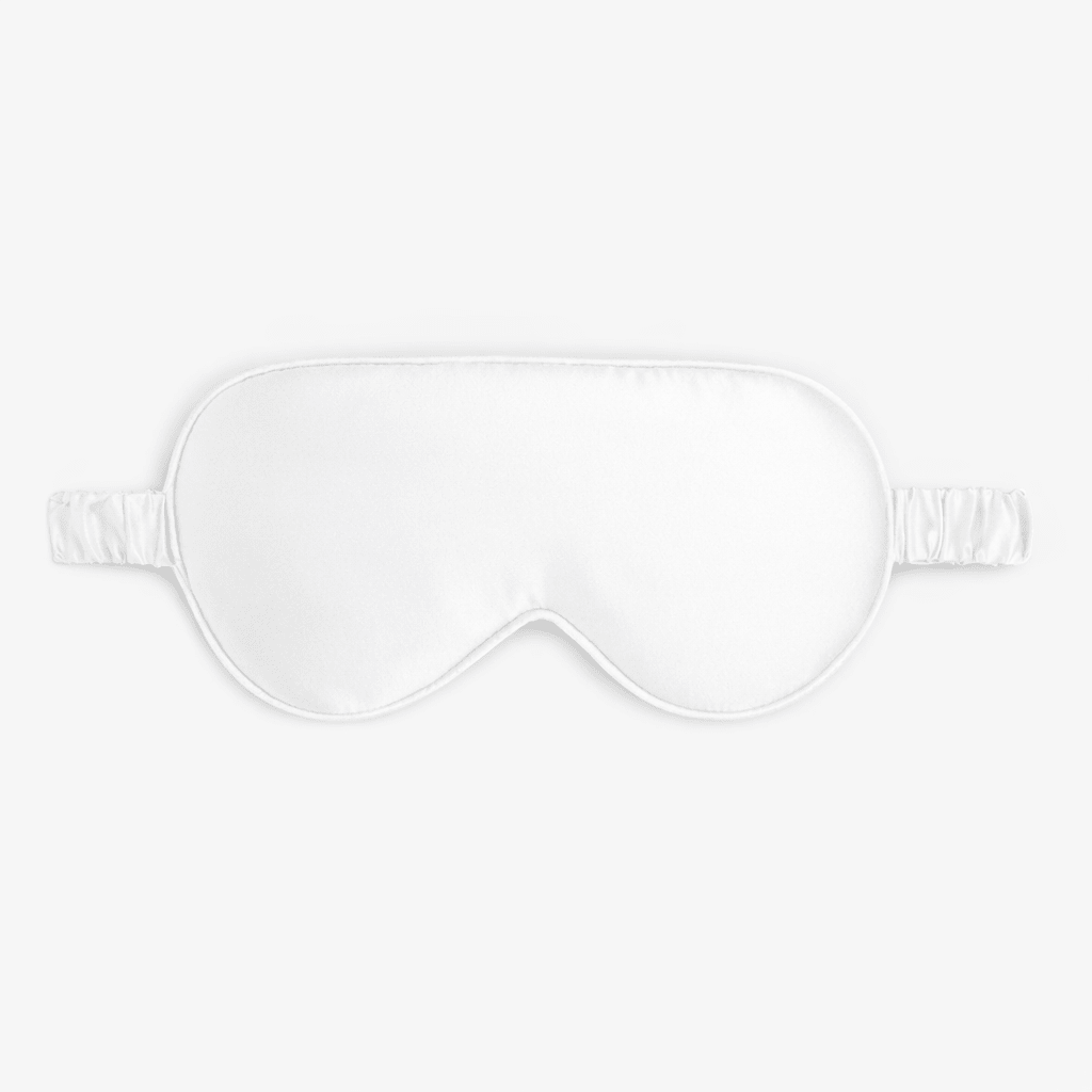 White Silk Sleep Eye Mask for Deep and Comfortable Sleep - TeaseFashion