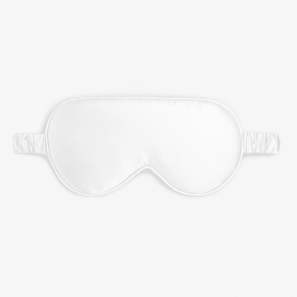 White Silk Sleep Eye Mask for Deep and Comfortable Sleep - TEASEFASHION