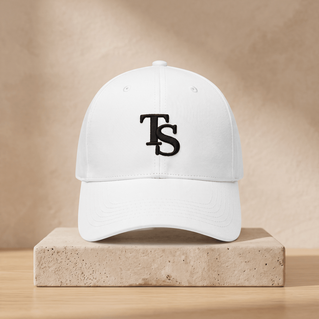 White TEASEFASHION Signature Cotton Twill Cap - TEASEFASHION
