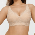 Yellow Jelly Bra Wireless Womens Comfortable Push up Bralettes Seamless Tshirts Deep V Back Closure Everyday Bras - TeaseFashion